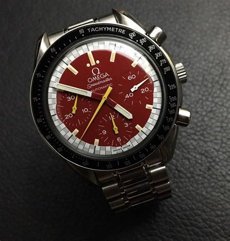 omega speedmaster rosso|Omega Speedmaster watch history.